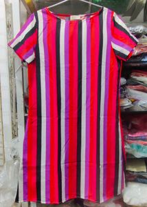 Vibrant Striped Shift Dress