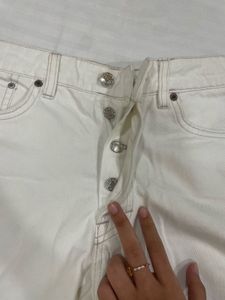 White Denim Jeans - Stylish & Comfortable