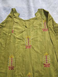 Embroidered Kurta Set with Dupatta