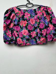 Zara Floral Crop Top