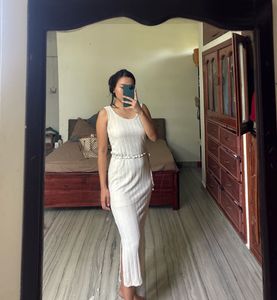 Ribbed Knit Maxi Dress. never worn