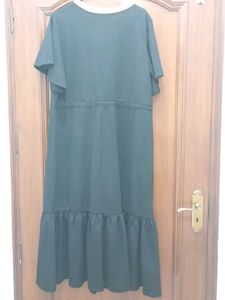 Casual Black &amp; Yellow Midi Dress