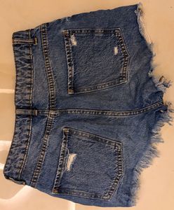 Distressed Denim Shorts
