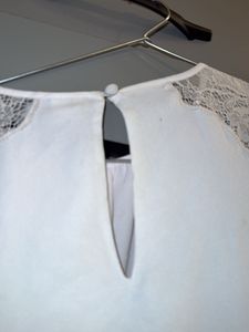 Elegant White Lace Detail Blouse