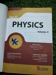 Class XI Physics Volume II Book