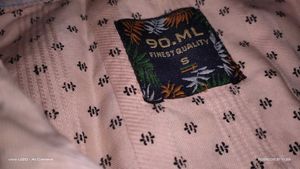 Men's Peach Polka Dot Shirt