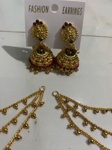 Elegant Gold Chain Ear Cuffs