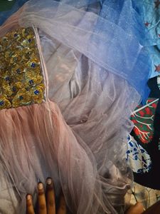 Three cplored Gown