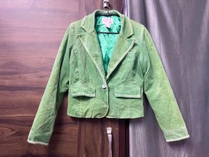 Green Corduroy Blazer