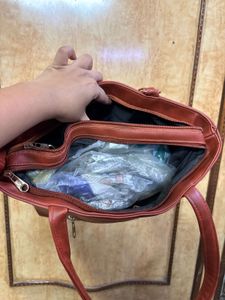 Faux Leather Tote Bag
