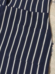 Striped Navy Jumpsuit