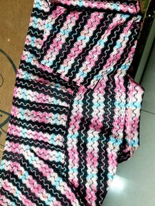 Retro Striped Knit Button-Up Shirt