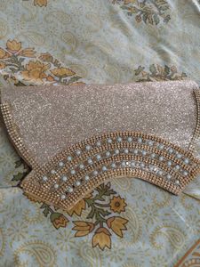 Sparkling Rose Gold Clutch Bag