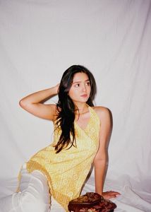 Bohemian Yellow Ethnic short kurti