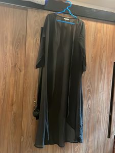 Pure Black Long Shrug Good Quality 100%