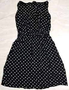 Stylish Black And White Streachable One Piece