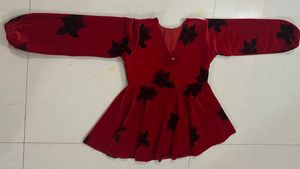 Red Floral Kurta