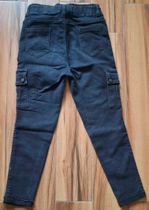 Teenage Black Cargo Jeans
