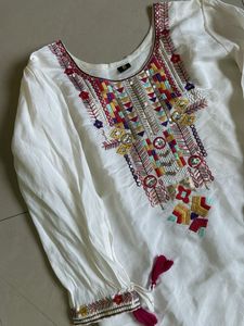 Embroidered Kurta Set with dupatta