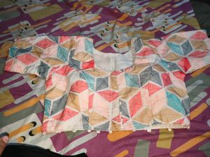New Stylish Geometry Print multicolored Blouse