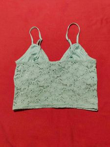 Mint Green Lace Cami Top