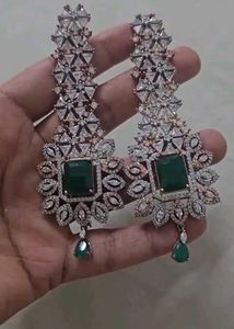 Emerald Green Drop Earrings
