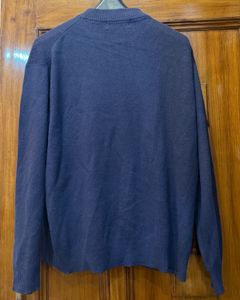 Men's Navy Blue Striped Sweater