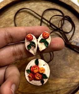 Handmade Floral Pendant Necklace
