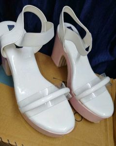 Chic Pink Platform Block Heels