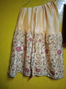 yellow Embroidered Kurta Palazzo Set