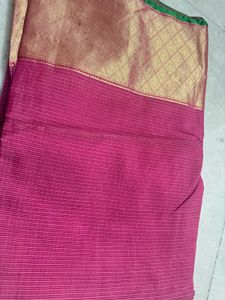Pink &amp; Gold Saree