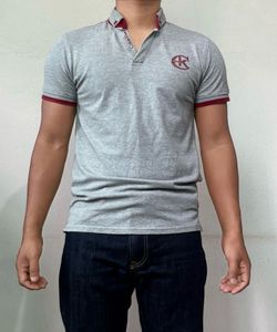 Calvin Klein Grey Polo Shirt