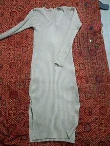 Ribbed Knit Midi Dress