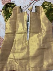 Girls' Traditional Pattu Pavadai Set