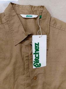 Glitchez beige shirt