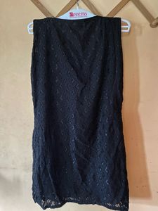 Festive top Black &amp; Gold Embroidered 32-34 fit