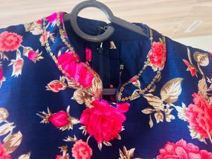 Elegant Floral Anarkali Gown