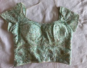 Designer thread work lace blouse