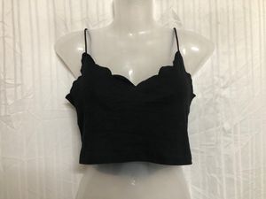 Shein Black Sleeveless Crop Top
