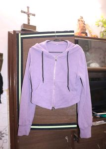Lavender Zip-Up Hoodie