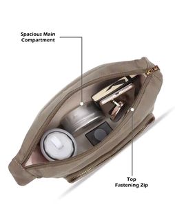 Lavie Taupe Crossbody Bag
