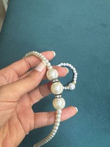Pearl Jewelry Set with Colorful Beads