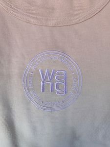 ALEXANDER WANG  Ogo Embroidered Ombre T-Shirt Pink