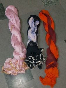 Stylish Tie-Dye Dupatta of 3