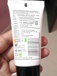 Brillare Heavy Moisturising Shampoo 86% natural sh