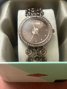 Brown Dial Stone Studded Elegant Women's Watch