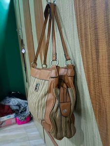 Imported Stylish Striped Shoulder Bag