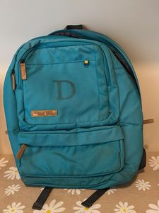 Teal Backpack with D Logo