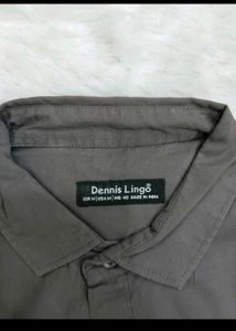Classic Grey Cotton Men's Shirt