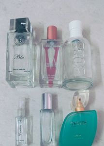 Empty Mixed Perfume Lot - Blu, Boss, Secret & More